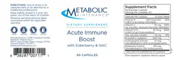 Label for Acute Immune Boost