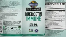 Label for Quercetin Immune 500 mg
