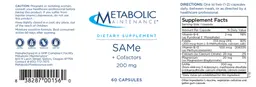 Label for SAMe 200 mg + Cofactors