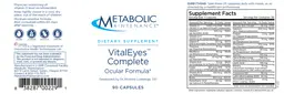 Label for VitalEyes Complete