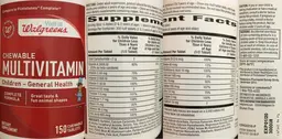 Label for Chewable Multivitamin