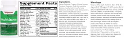 Label for Multivitamin Adults