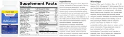 Label for Multivitamin Men