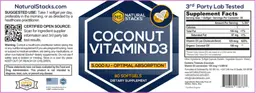 Label for Coconut Vitamin D3