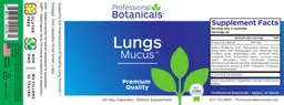 Label for Lungs Mucus