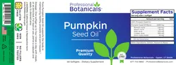 Label for Pumpkin Seed Oil