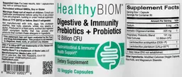 Label for Digestive & Immunity Prebiotics + Probiotics