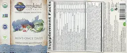 Label for Men's Once Daily
