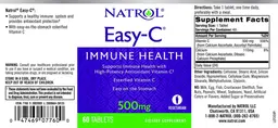 Label for Easy-C 500 mg