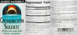 Label for Chondroitin Sulfate 400 mg