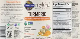 Label for Turmeric Gummy