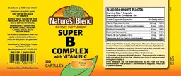 Label for Super B Complex with Vitamin C