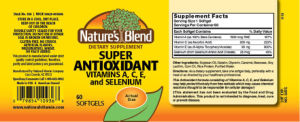 Super Antioxidant Vitamins A, C, E and S