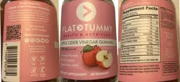 Label for Apple Cider Vinegar Gummies