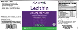 Label for Lecithin 1,200 mg