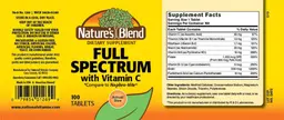 Label for Full Spectrum with Vitamin C