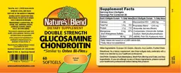 Label for Double Strength Glucosamine Chondroitin