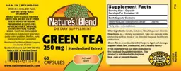 Label for Green Tea 250 mg