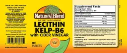 Label for Lecithin Kelp-B6