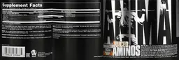 Label for Animal Juiced Aminos Orange Juiced