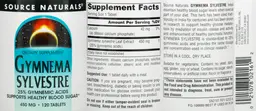Label for Gymnema Sylvestre 450 mg