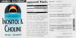 Label for Inositol & Choline