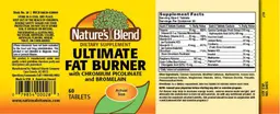 Label for Ultimate Fat Burner
