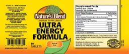 Label for Ultra Energy Formula