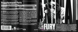 Label for Animal Fury Watermelon Flavor
