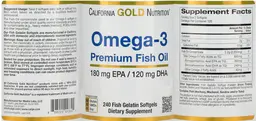 Label for Omega-3 Premium Fish Oil