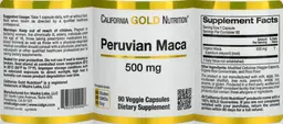 Label for Peruvian Maca 500 mg