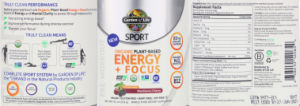 Organic Plant-Based Energy + Focus Black