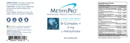 Label for B-Complex + 5 mg L-Methylfolate