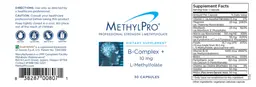Label for B-Complex + 10 mg L-Methylfolate