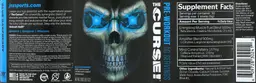 Label for The Curse! Blue Raspberry