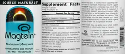 Label for Magtein Magnesium L-Threonate 667 mg
