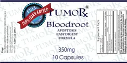 Label for Bloodroot