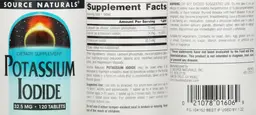 Label for Potassium Iodide 32.5 mg