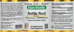 Label for Nettle Root 250 mg