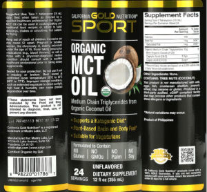 Organic MCT Oil Unflavored