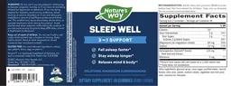 Label for Sleep Well Berry Flavored