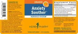 Label for Anxiety Soother Orange