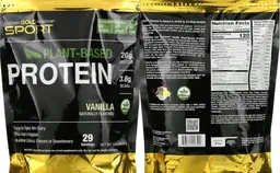 Label for Plant-Based Protein 20 g Vanilla