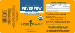 Label for Feverfew