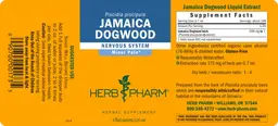 Label for Jamaica Dogwood