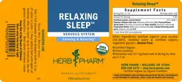 Label for Relaxing Sleep