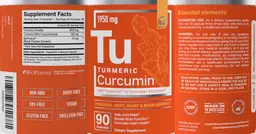 Label for Turmeric Curcumin