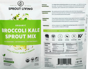 Organic Broccoli Kale Sprout Mix Powder