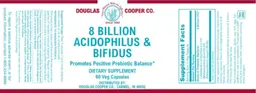 Label for 8 Billion Acidophilus & Bifidus
