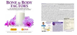 Label for Bone & Body Factors